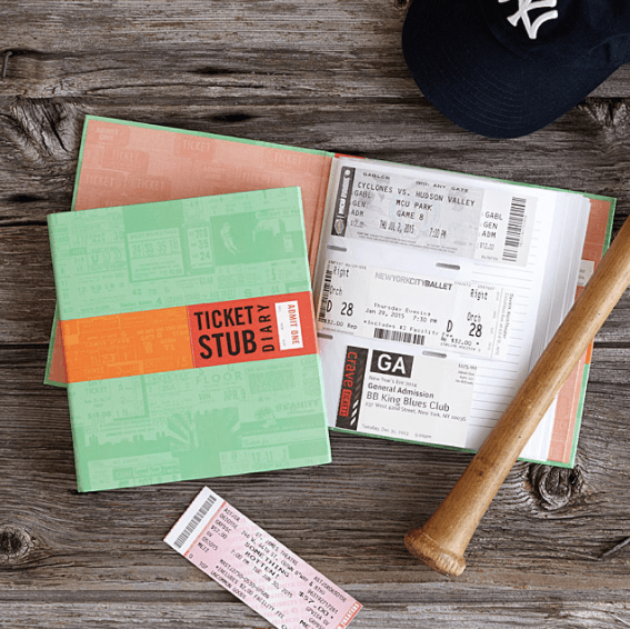 ticket stub diary